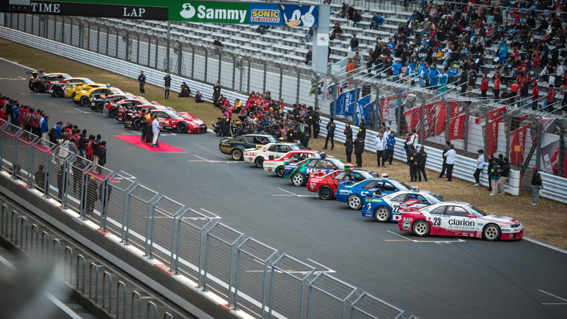 Lined up for the finale